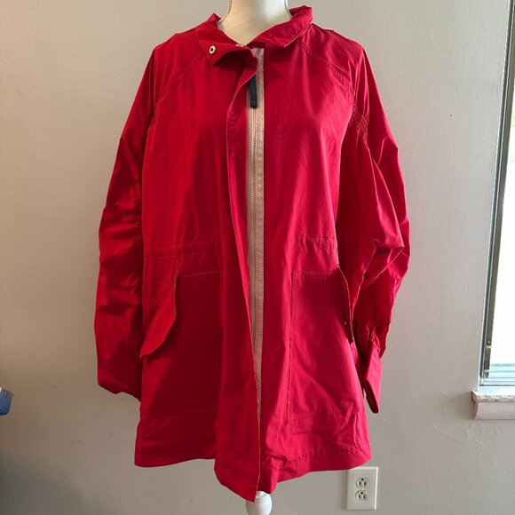 Fabletics Women's Giant Athletic Jacket II in Persimmon/Sandalwood Size XXL - Picture 1 of 16